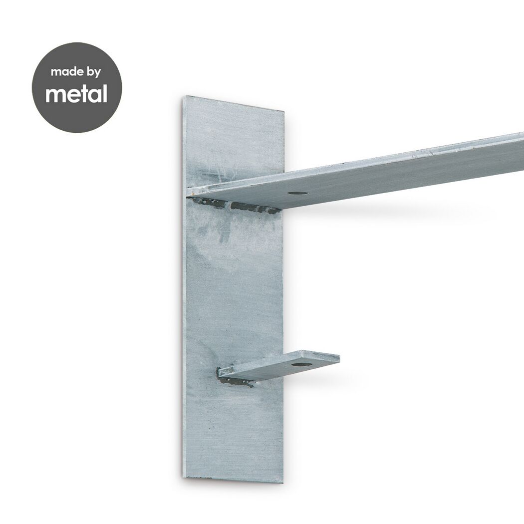 Kabelhalterung 'Home Sweet Home' Metall silbern31 x 15 x 5 cm