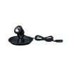 Schwarze Teichleuchte mit Kabel und Stecker
