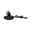 Schwarze Teichleuchte mit Kabel und Stecker