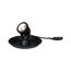 Schwarze Teichleuchte mit Kabel und Stecker