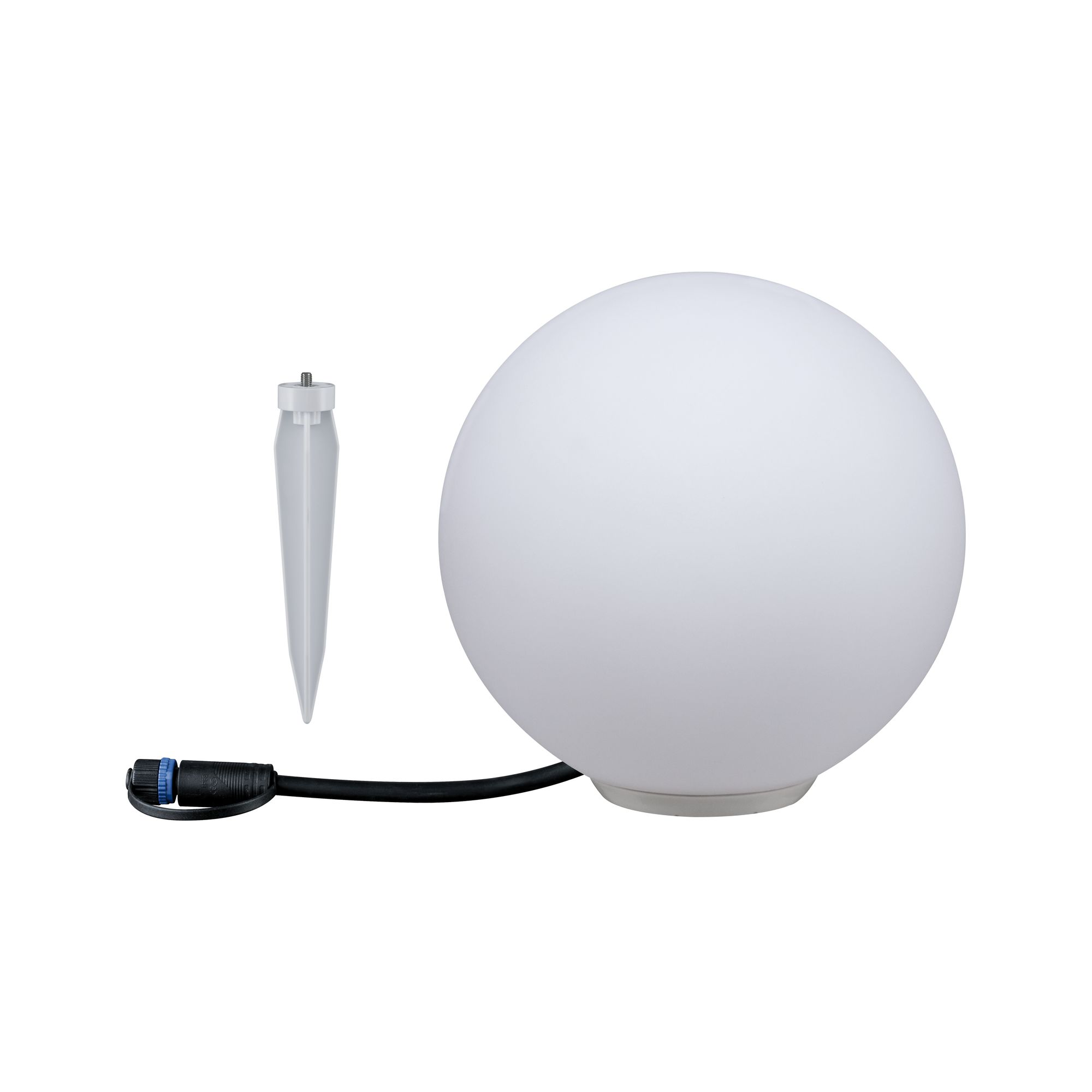 Lichtobjekt 'Plug & Shine Globe' Ø 20 cm weiß + product picture