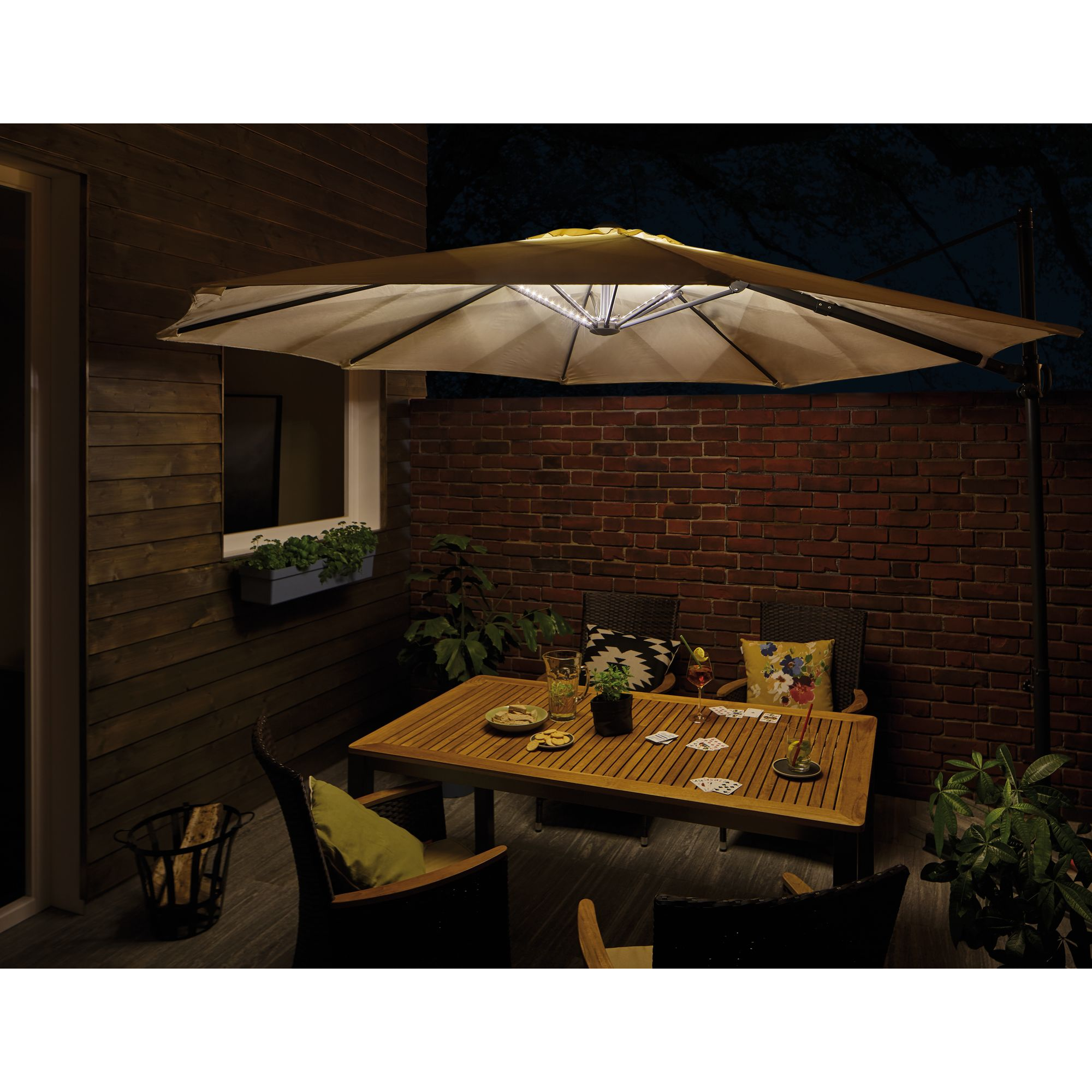 Mobile Strip 'Parasol-Light' Schirmbeleuchtung 4er-Set 4 x 40 cm + product picture