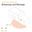 LED-Wandstrahler 'XLED ONE S' mit Bewegungsmelder weiß 22,9 x 19,5 cm 18,6 W