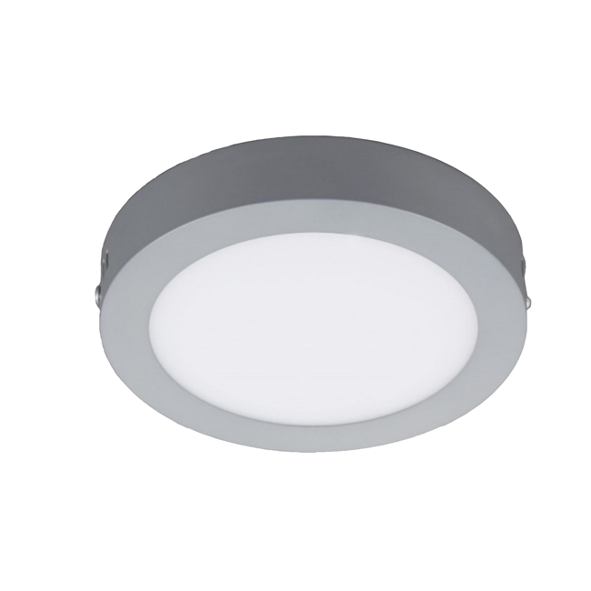 Bild von LED-Aufbauleuchte Metall Ø 17 cm grau