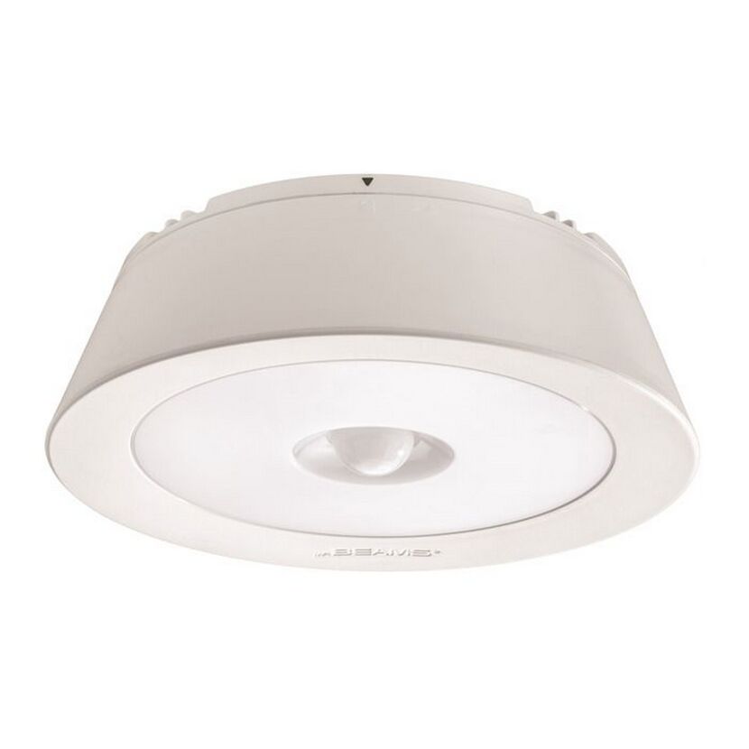 Weiße LED-Deckenleuchte Mr. Beams mit Bewegungsmelder