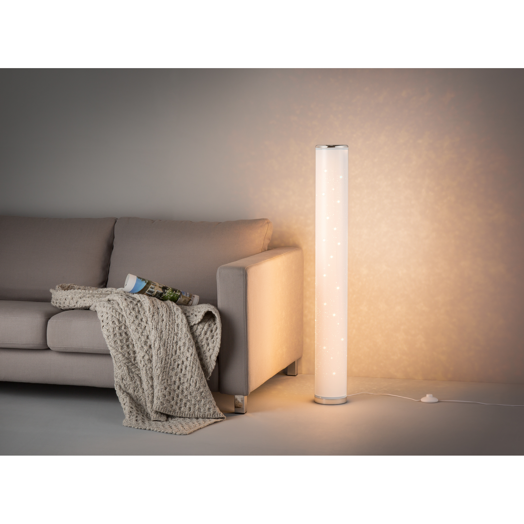 LED-Stehleuchte mit Glitzereffekt 103 cm + product picture