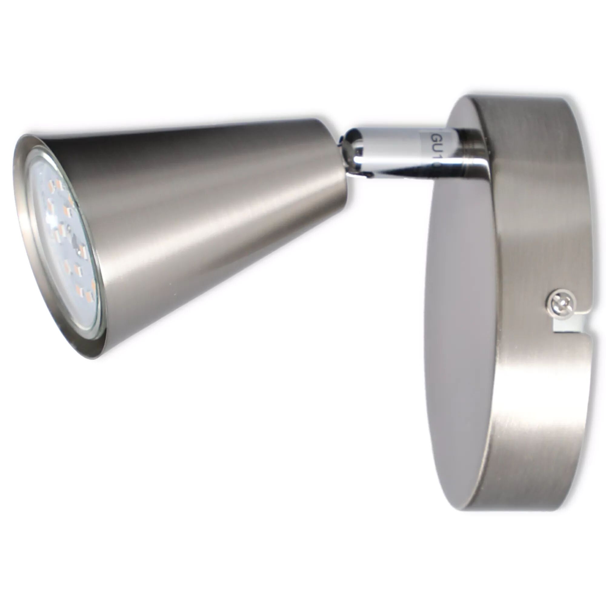 LED-Strahler Ines, 1-flammig, nickel gebürstet