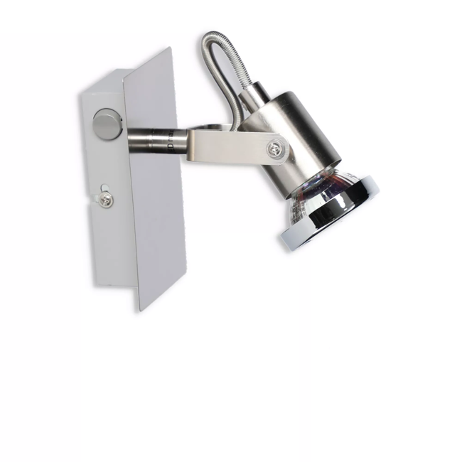 Bild von Wohnraumstrahler 'Nika' 1-flammig 350 lm chrom
