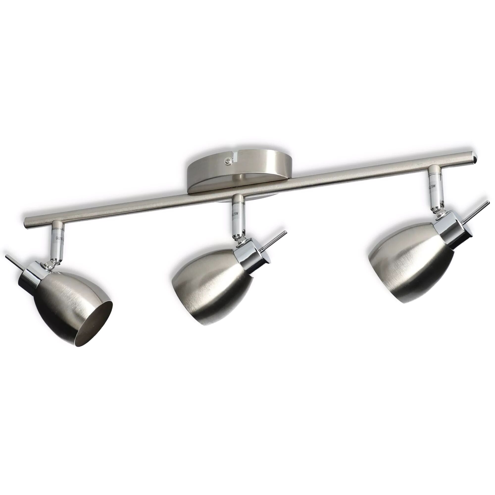Dreiflammiger LED-Strahler Sonja in Nickel matt