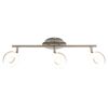 LED-Strahler Mira 3-flg. nickel-matt