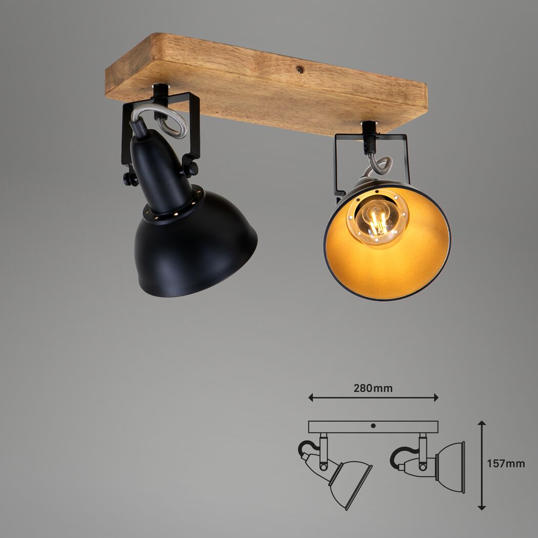Spot 'Barnim' 2-flammig E14 11 x 15,7 x 28 cm