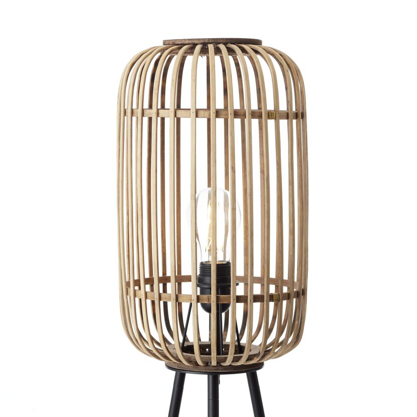 Stehleuchte 'Woodrow' rattan 130 cm