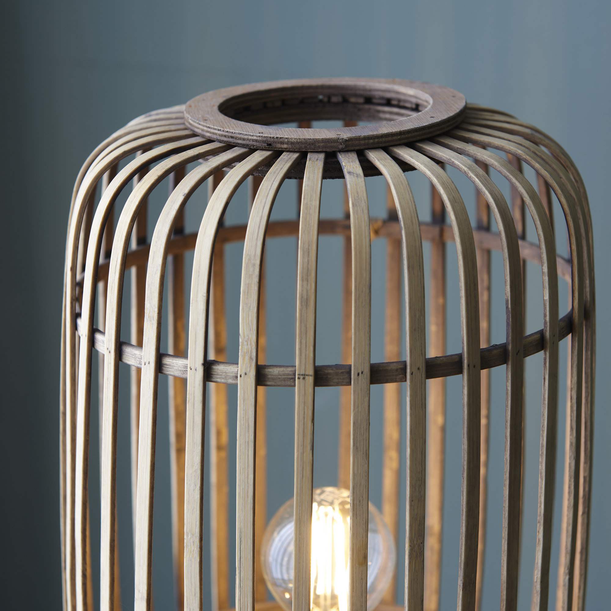 Stehleuchte 'Woodrow' rattan 130 cm