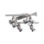 Wohnraumstrahler 'Nika' 6-flammig 350 lm chrom