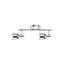 LED-Wohnraumstrahler 'Nora' 2-flammig 350 lm