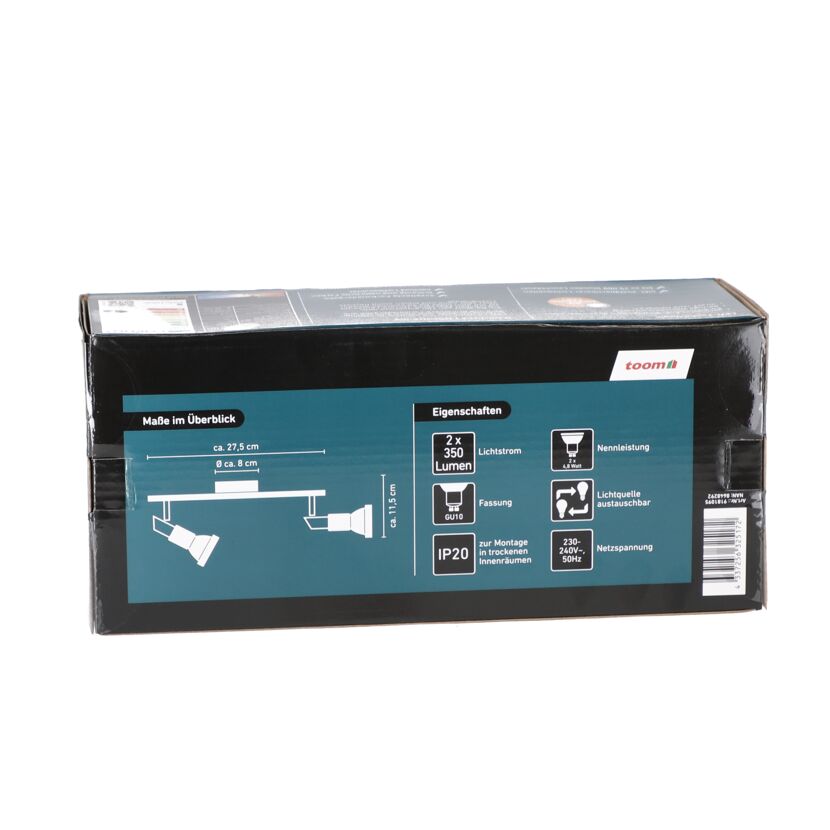 Verpackung des LED-Strahlers Alexa von toom