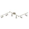 Sechsflammiger LED-Strahler Alexa in Nickel matt