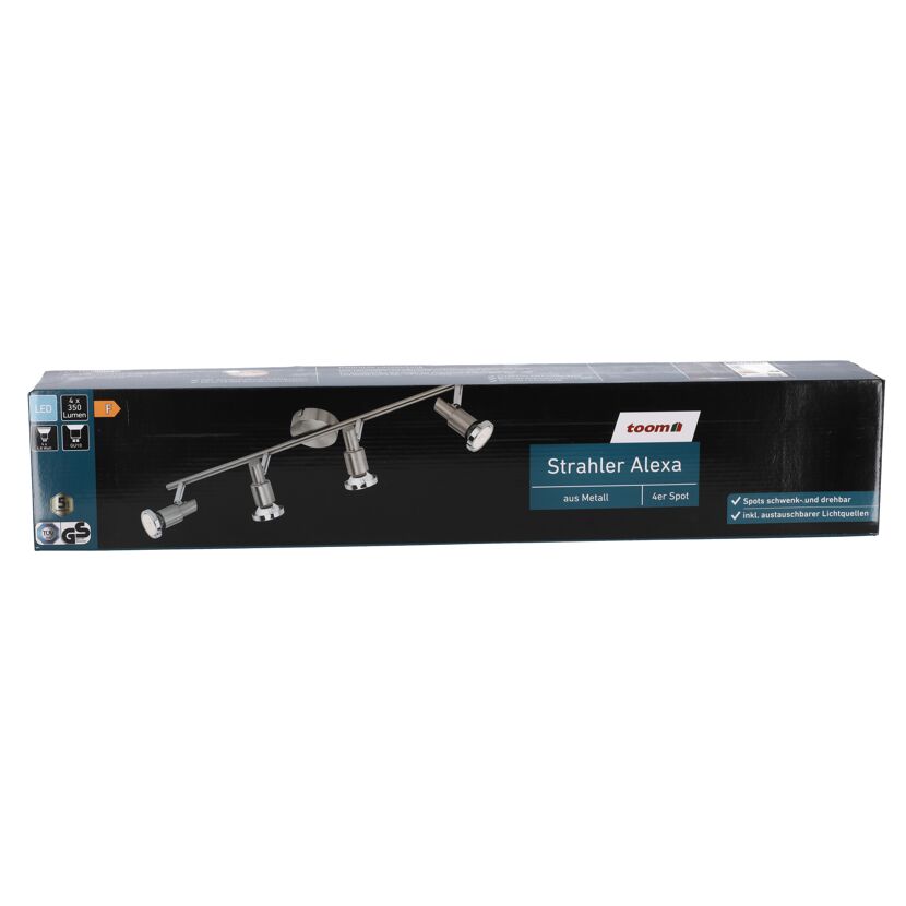 LED-Strahler Alexa, 4er-Spot, Metall, in Verpackung