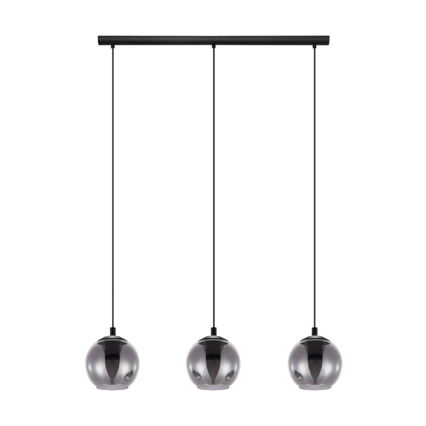 Pendelleuchte Ariscani mit drei Lampenschirmen