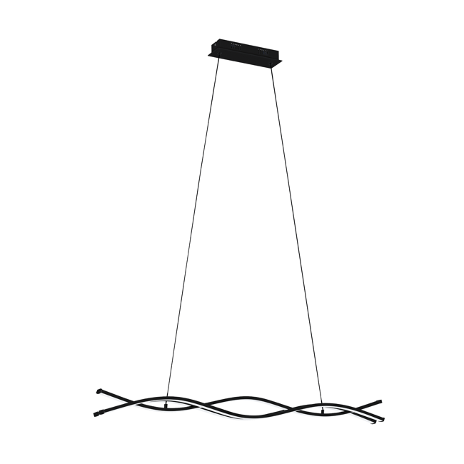 Bild von LED-Pendelleuchte 'Lasana 3' schwarz 38 W