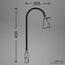 LED-Leseleuchte 'Tusa' nickel matt 45 x 8 x 20,5 cm 400 lm
