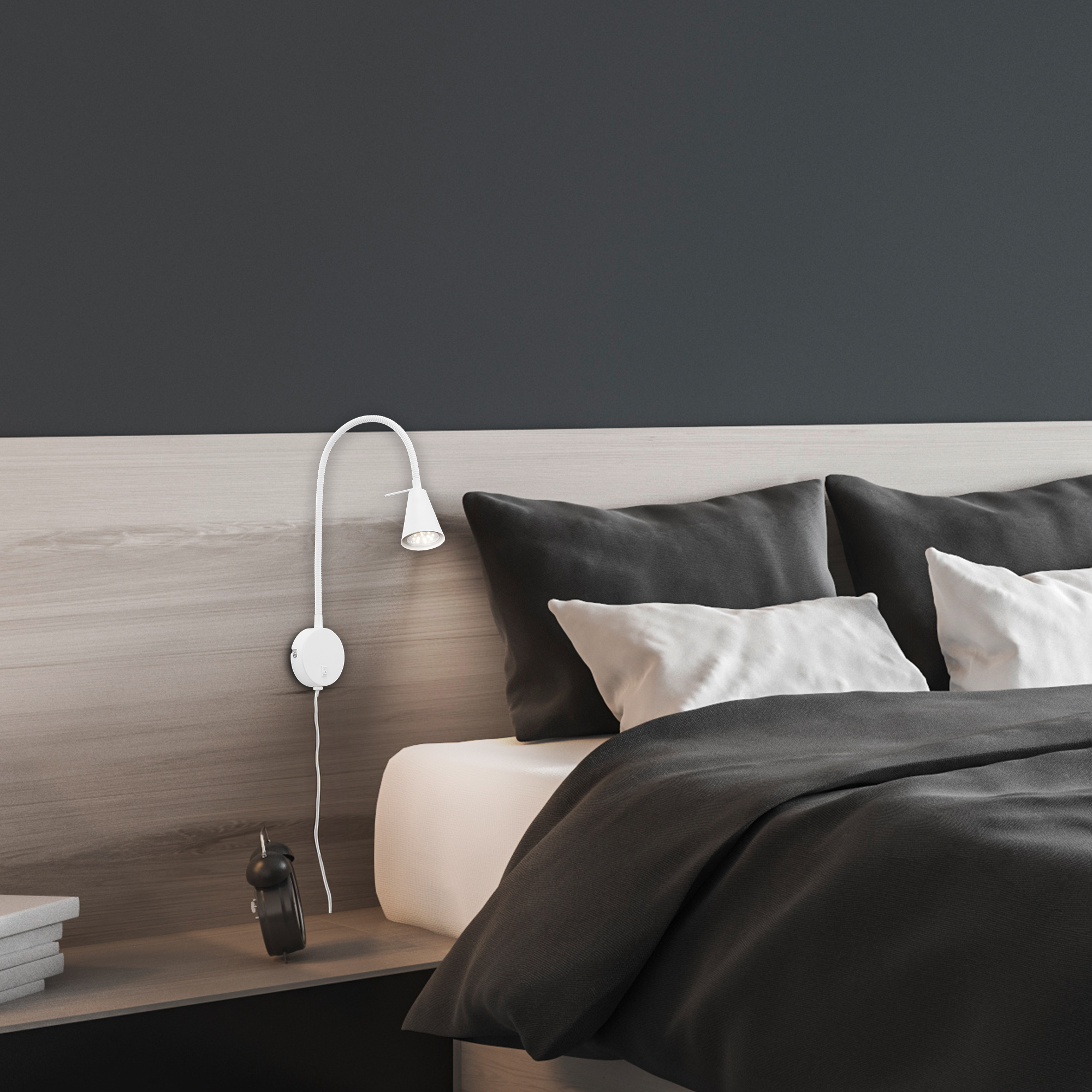 LED-Leseleuchte 'Tusa' weiß 45 x 8 x 20,5 cm 400 lm