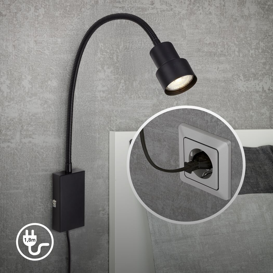 LED-Leselampe 'Tusi' GU10 5 W 400 lm warmweiß 6 x 5,8 x 69 cm