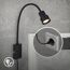 LED-Leseleuchte 'Tusi' schwarz 57,7 x 11,5 x 6 cm 400 lm, mit Touchfunktion