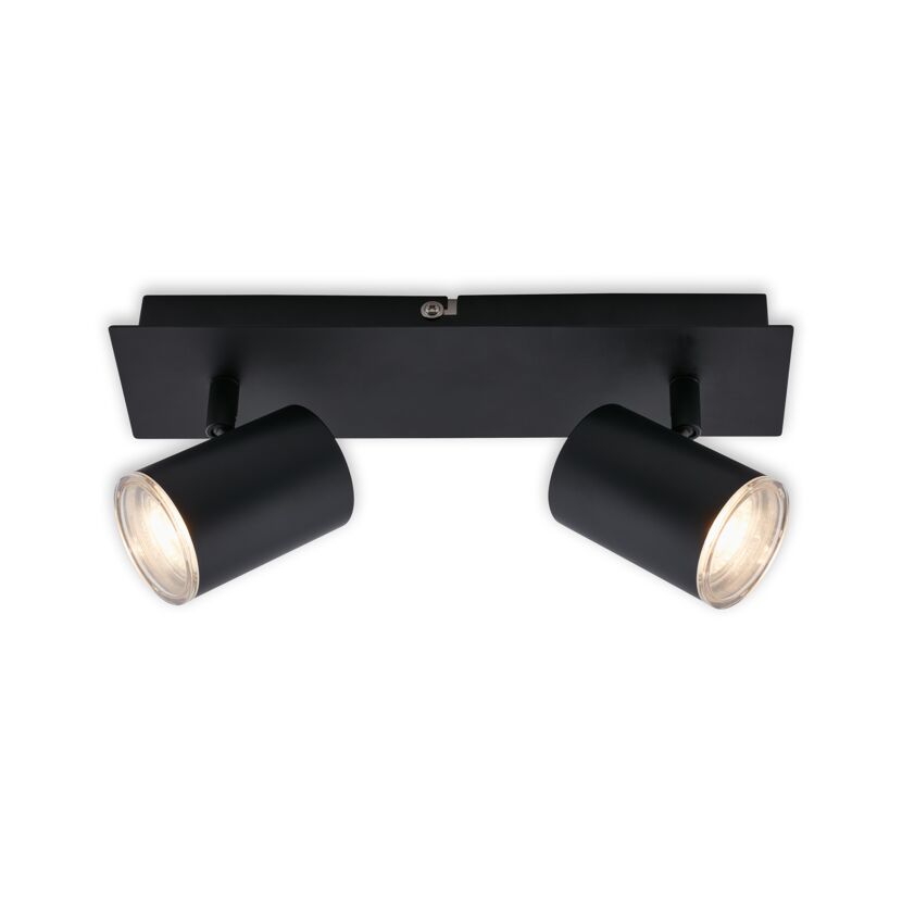 LED-Spotleuchte 'Banyo' schwarz 29 x 9,9 x 11,2 cm 2-flammig