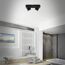 LED-Spotleuchte 'Banyo' schwarz 29 x 9,9 x 11,2 cm 2-flammig