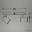 LED-Spotleuchte 'Banyo' schwarz 29 x 9,9 x 11,2 cm 2-flammig