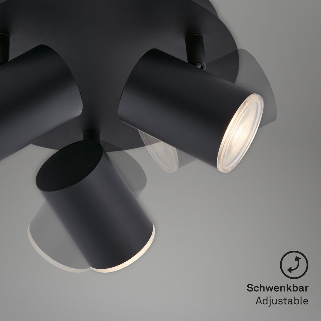 LED-Badspot 'Banyo' 3-flammig GU10 5 W 21 x 11,2 x 21 cm