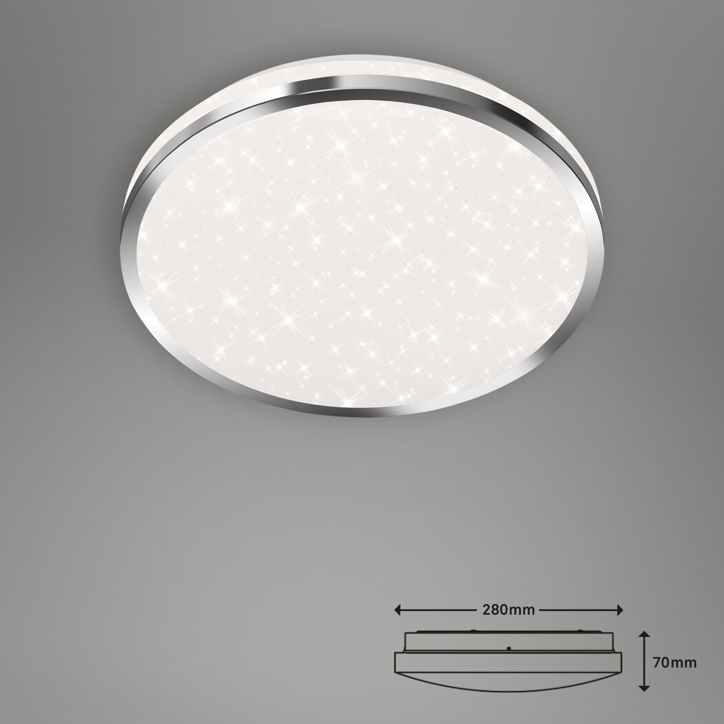 LED-Baddeckenleuchte 'Acorus' 12 W 1200 lm neutralweiß Ø 28 x 7 cm