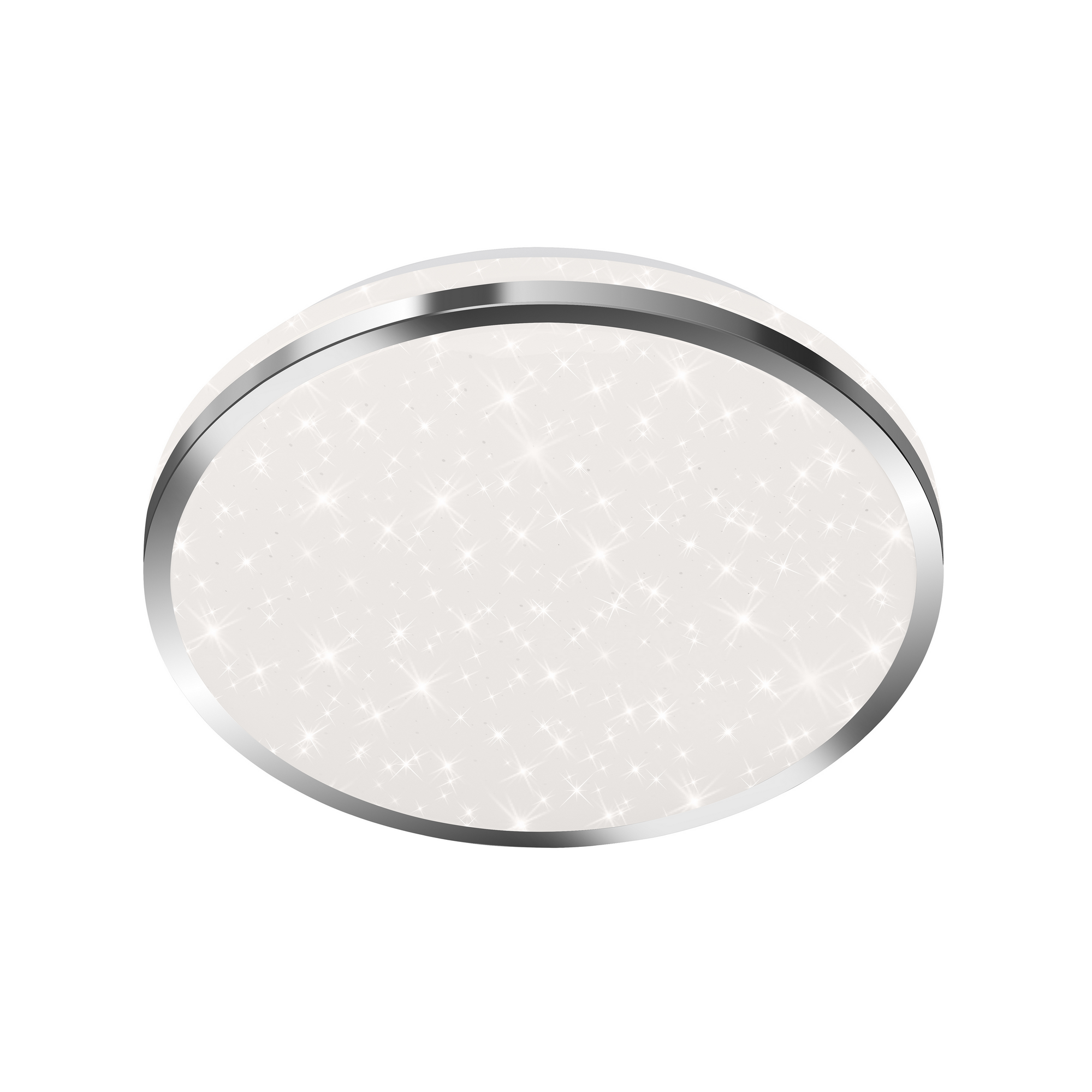 LED-Deckenleuchte 'Acorus' chromfarben/weiß Ø 28 x 7 cm 1200 lm, Sternenhimmeleffekt + product picture