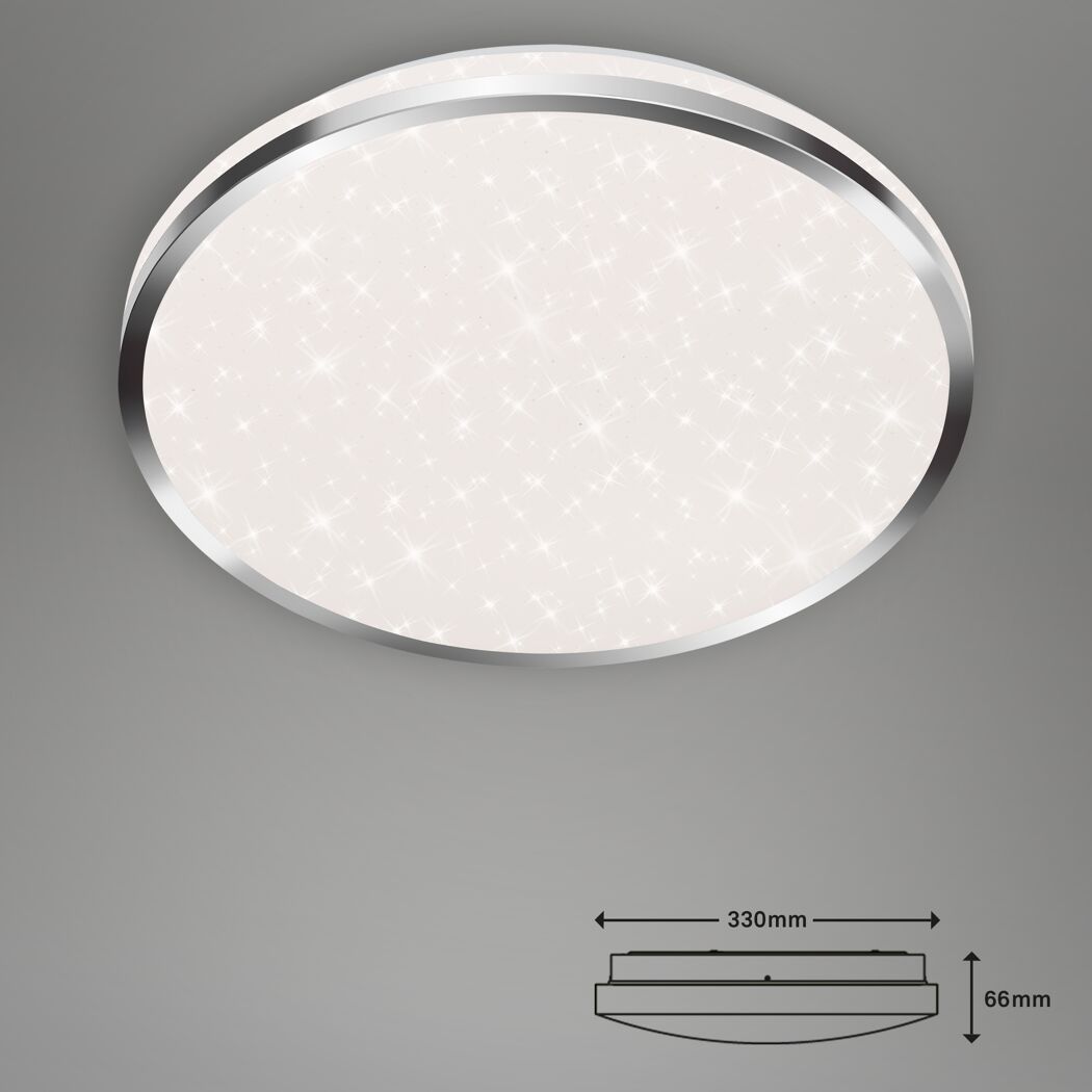 LED-Baddeckenleuchte 'Acorus' 18 W 1800 lm neutralweiß Ø 33 x 6,6 cm