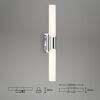 LED-Badwandleuchte 'Klak' 11 W 1300 lm neutralweiß 6,5 x 6,8 x 47 cm