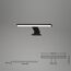 LED-Spiegelleuchte 'Dun' schwarz/weiß 30 x 10,3 x 3,6 cm 500 lm