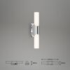 LED-Badwandleuchte 'Klak' 6,5 W 700 lm neutralweiß 6,5 x 6,8 x 32 cm