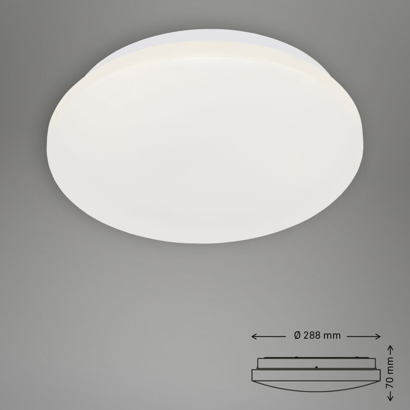 LED-Deckenleuchte 'Kalmus' weiß Ø 28,8 x 7 cm 1200 lm
