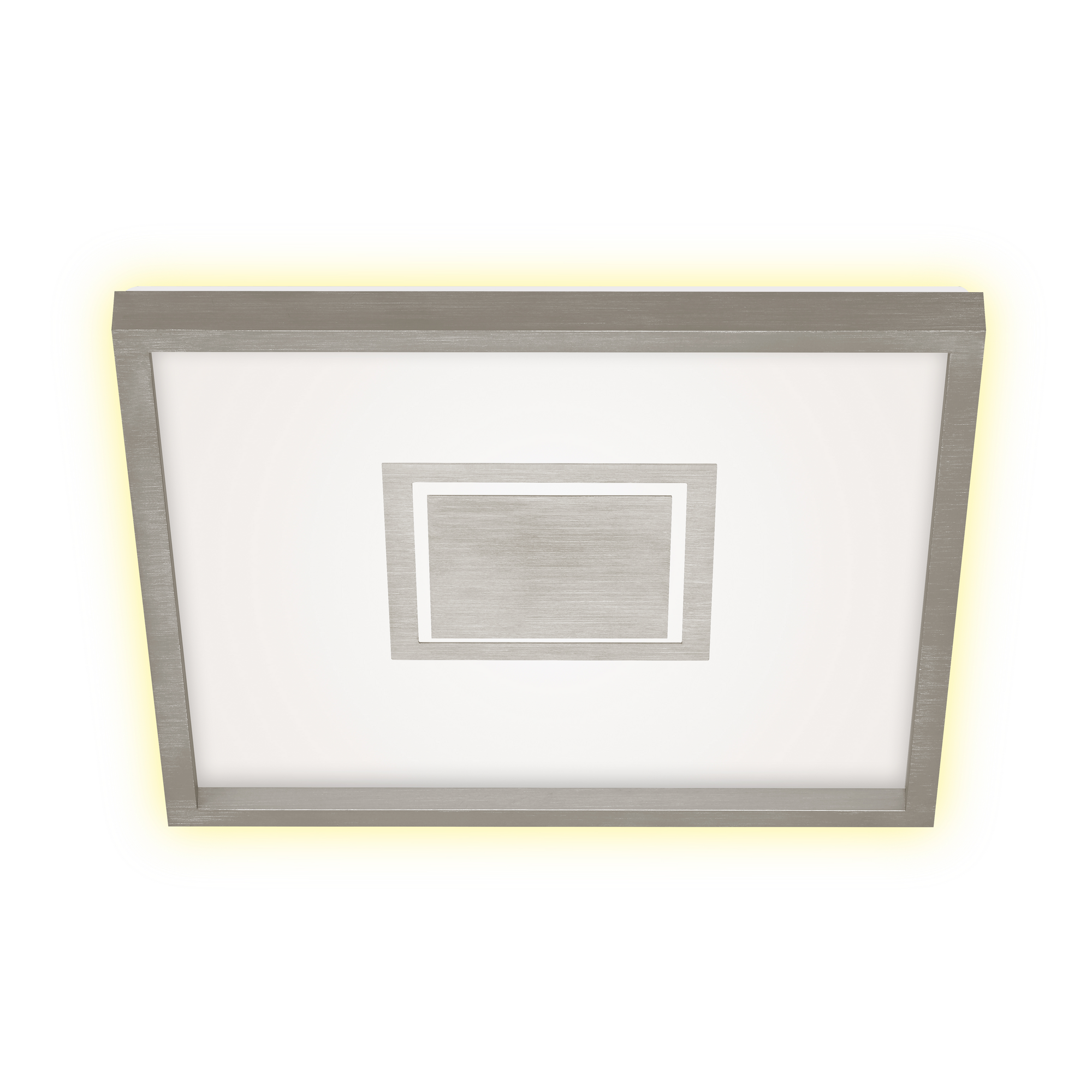 LED-Deckenleuchte 'Geo' nickelfarben matt 42,3 x 42,3 cm 3000 lm + product picture