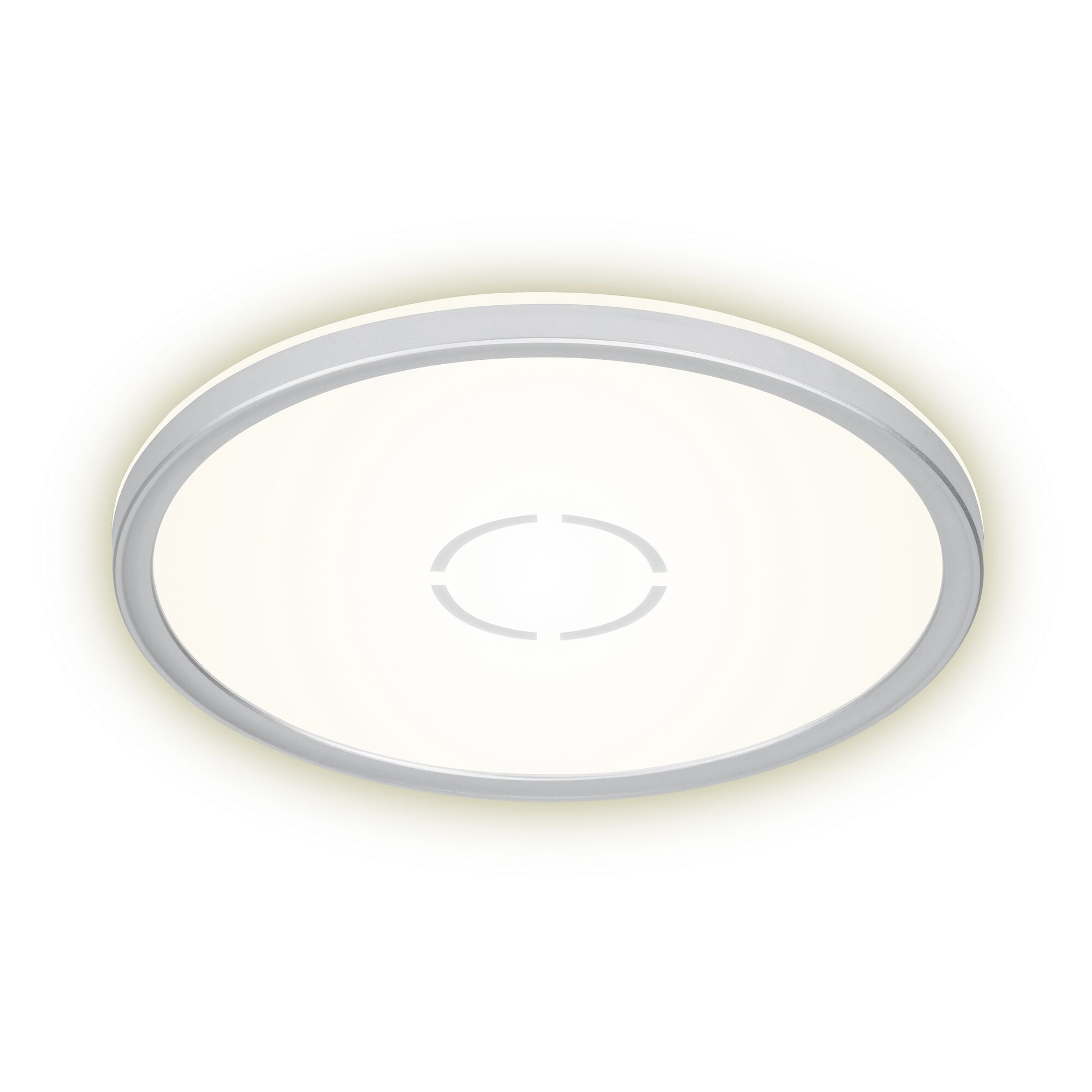 runde LED Deckenleuchte, silber