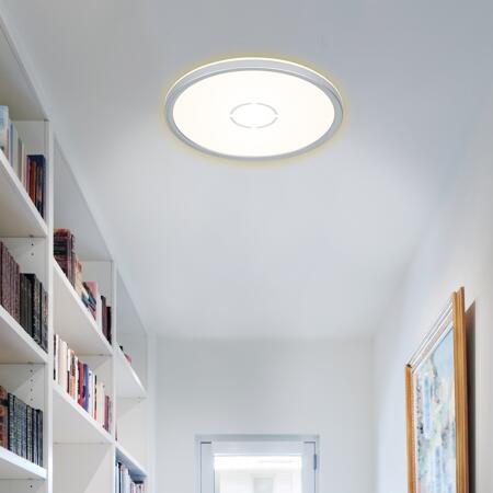 4. Bild von LED-Deckenleuchte 'Free' weiß/silber Ø 29,3 cm 2400 lm