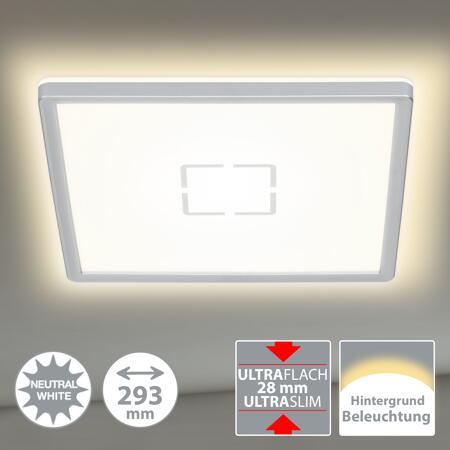 3. Bild von LED-Deckenleuchte 'Free' weiß/silber 29,3 x 29,3 cm 2400 lm