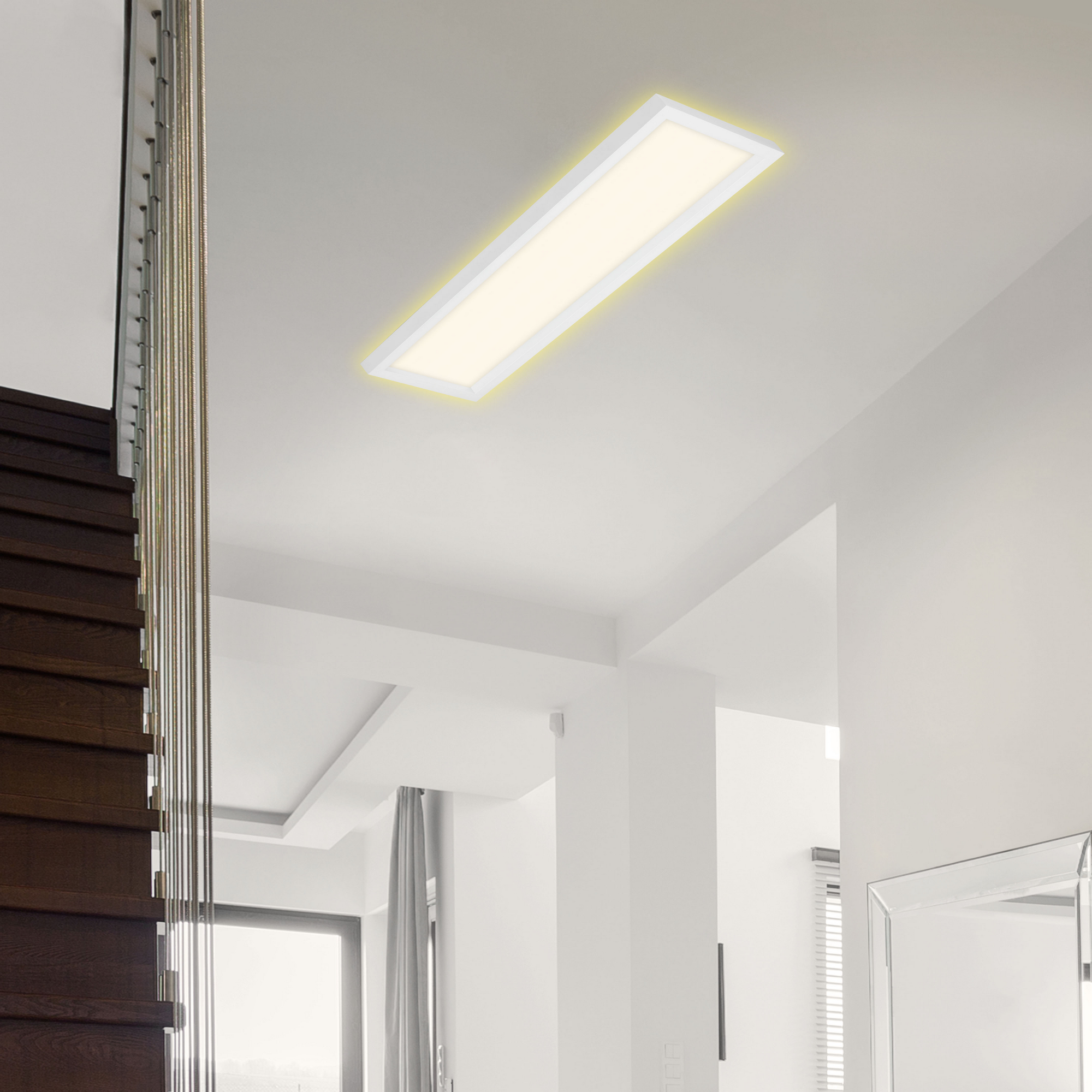 LED-Deckenleuchte 'Cadre' weiß 20,2 x 58,2 cm 3000 lm + product picture
