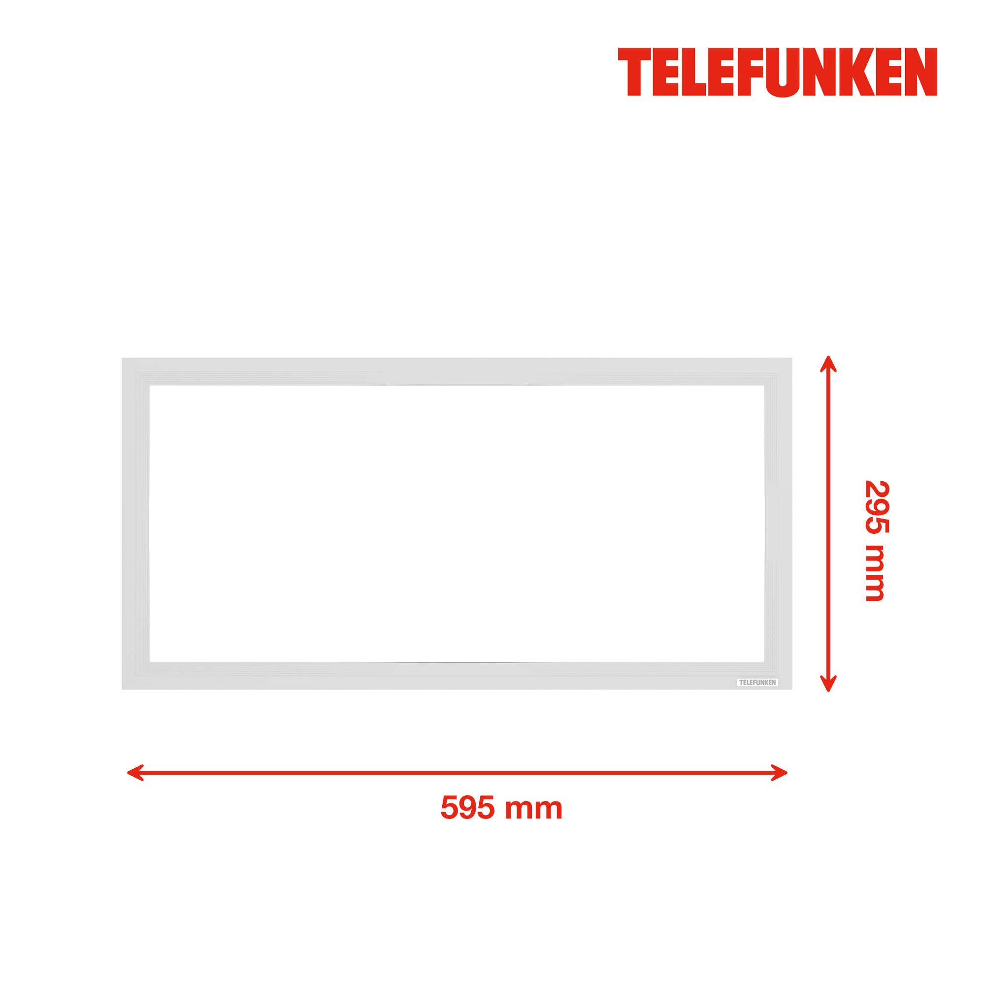 LED-Panel 'KAMA' weiß 36 W 59,5 x 29,5 x 5,4 cm + product picture