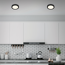 LED-Deckenleuchte 'Fire' schwarz 16,5 W 1600 lm Ø 22,5 cm
