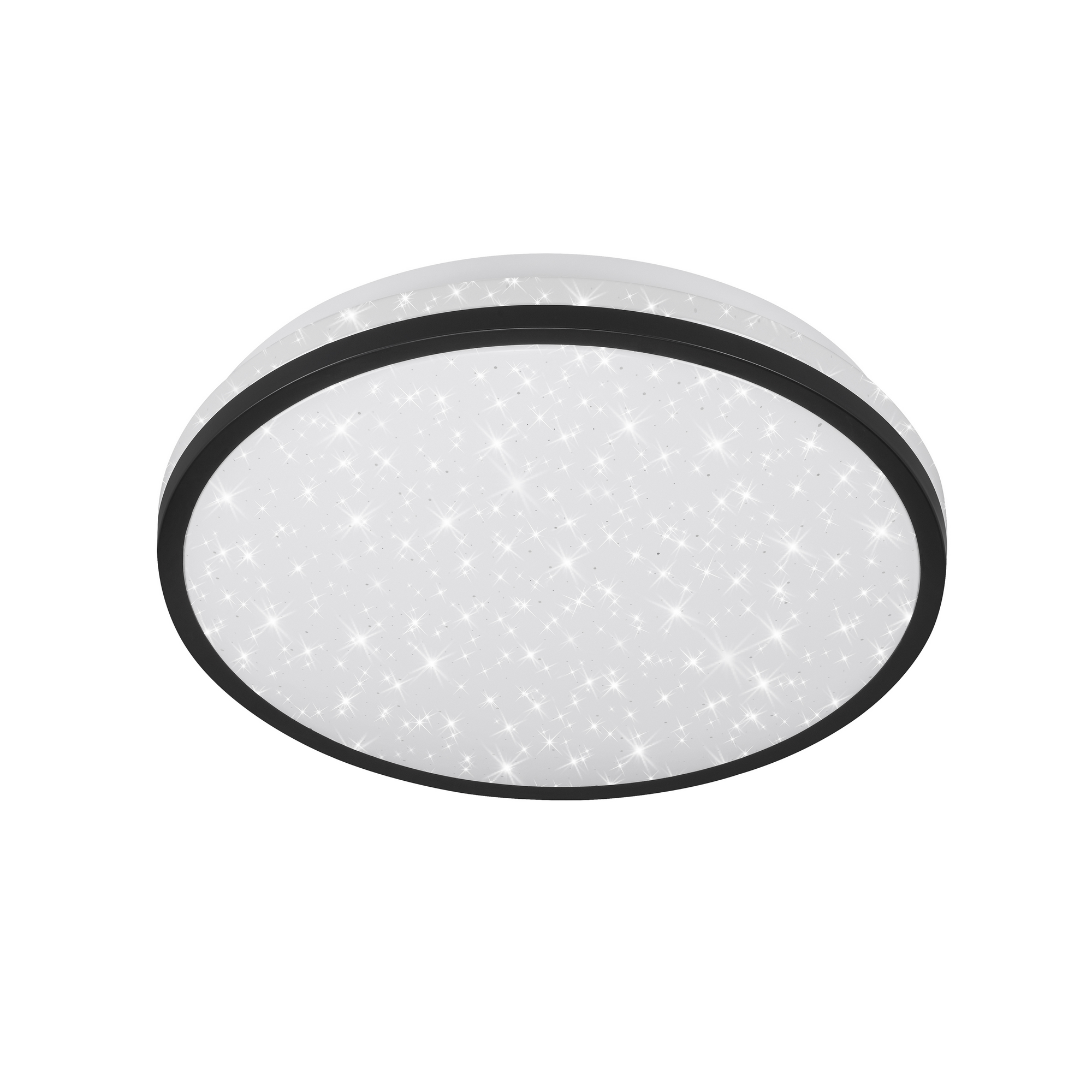 LED-Deckenleuchte 'Tepi' weiß/schwarz Ø 28 x 7 cm, mit Bewegungsmelder und Sterneneffekt + product picture