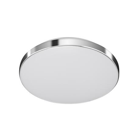 2. Bild von LED-Deckenleuchte 'Newa' weiß/chromfarben Ø 29 x 6,3 cm, mit Bewegungsmelder