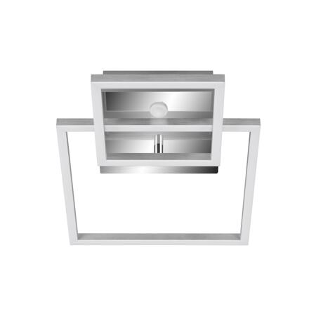 2. Bild von LED-Deckenleuchte 'Frame' chrom/aluminium 35,8 x 26 x 7,6 cm, mit Bewegungsmelder