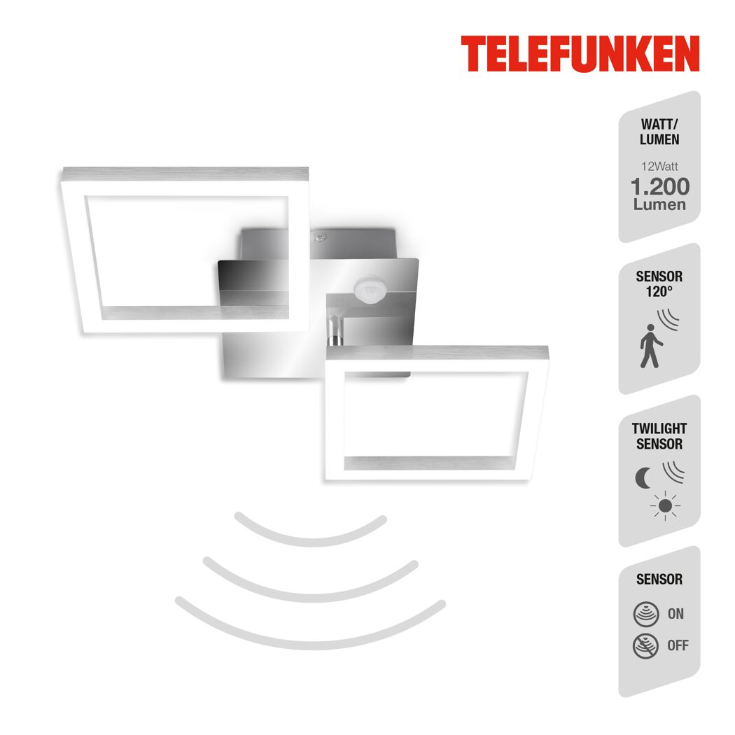 LED-Deckenleuchte 'Frame' 12 W 1200 lm warmweiß 22,6 x 7,4 x 47 cm